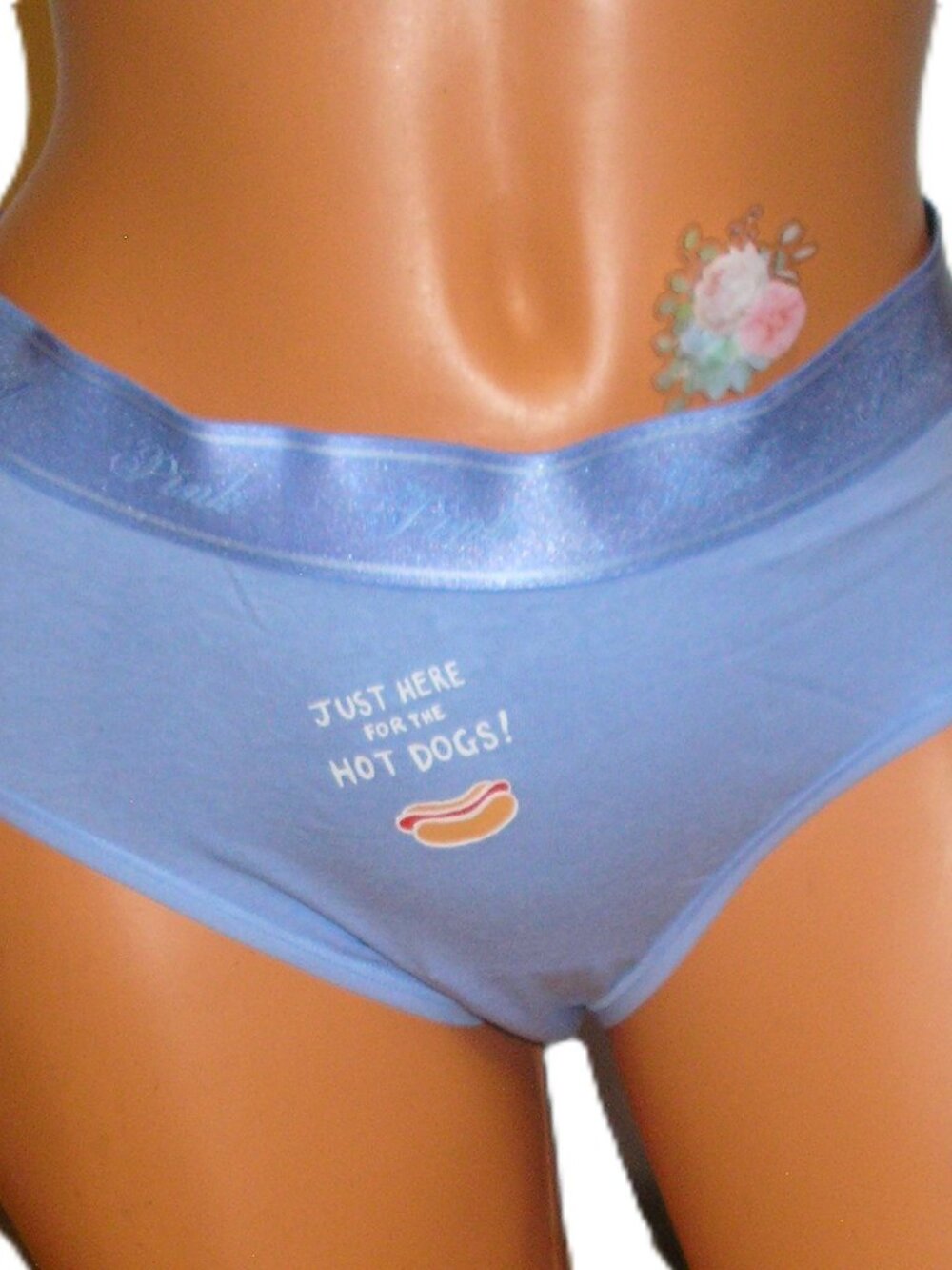 Victoria's Secret Just Here for The Hot Dogs Hiphugger Panties Lingerie,  XL